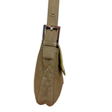 Fendi Yellow Wave Buckle Leather Baguette