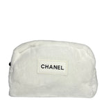 Chanel Beauty Soft White Cosmetic Pouch