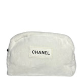 Chanel Beauty Soft White Cosmetic Pouch