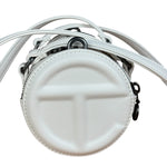 Telfar White Leather Duffle Two-Way Bag