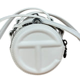 Telfar White Leather Duffle Two-Way Bag
