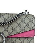 Gucci Dionysus GG Supreme Shoulder Bag Beige/Pink