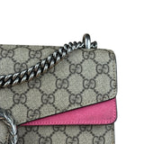 Gucci Dionysus GG Supreme Shoulder Bag Beige/Pink