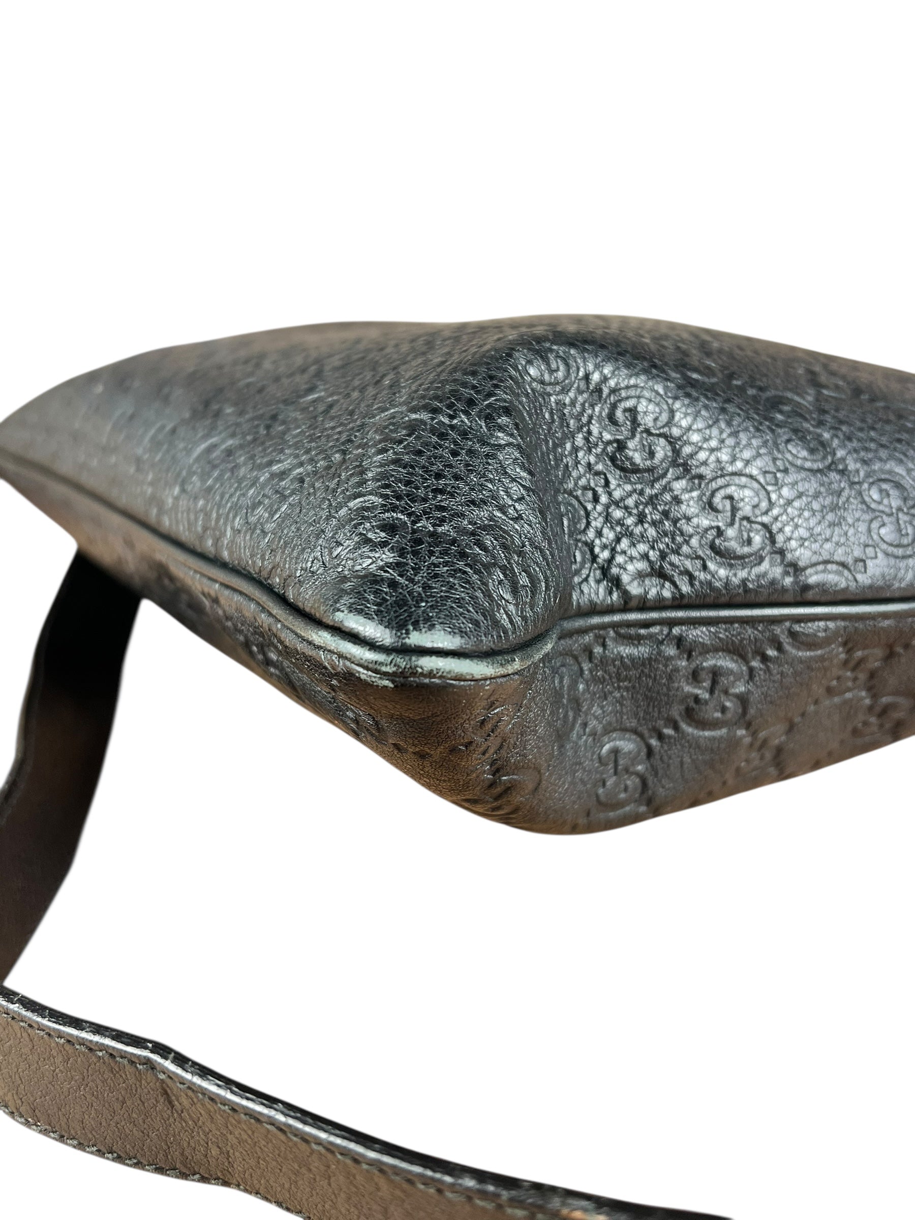 Gucci GG Black Leather Crossbody Bag