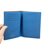 Louis Vuttion Pool Blue Monogram Passport Cover