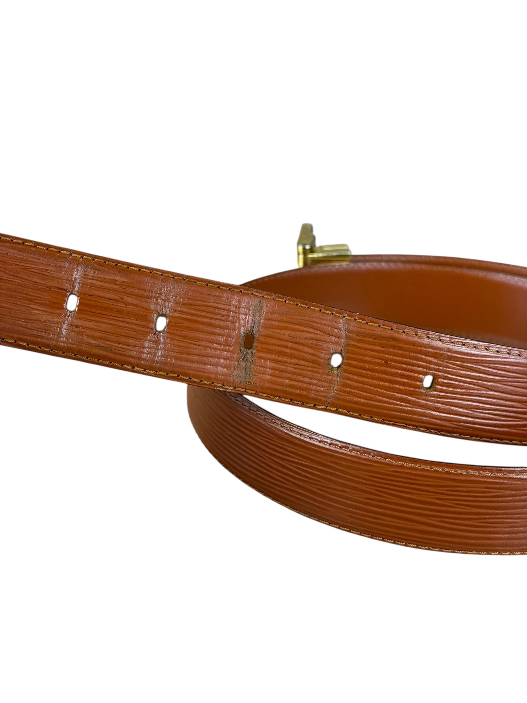 Louis Vuitton Brown Epi Belt