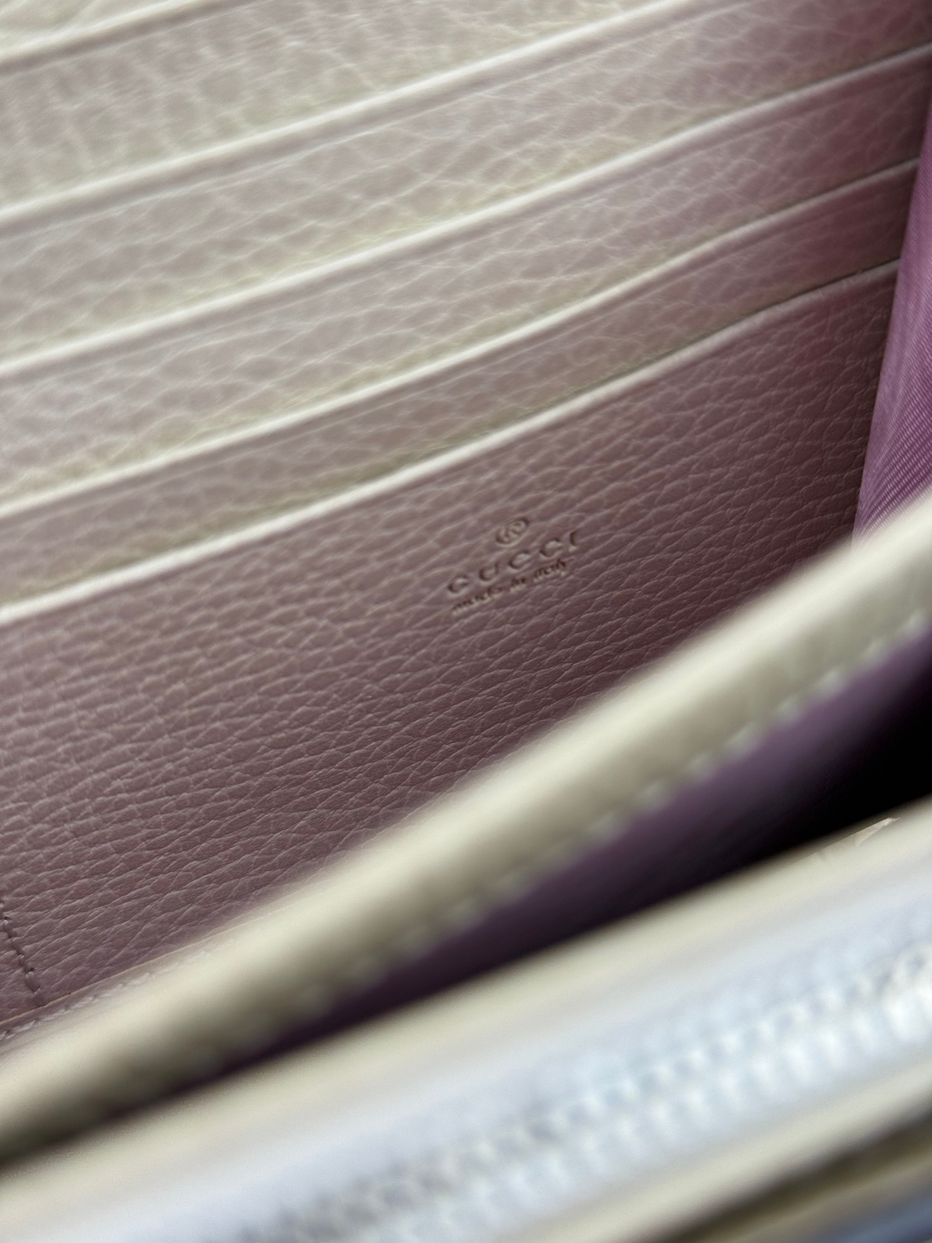 Gucci Beige Leather Dionysus Wallet On Chain