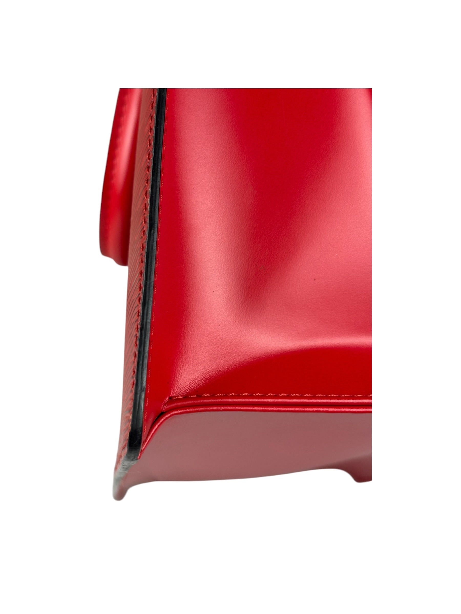 Louis Vuitton Vintage Castillian Red Epi Leather Riviera Handbag