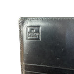Fendi Vintage Black Zucca Print Long Wallet
