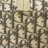 Christian Dior Vintage Monogram Flower Frame Satchel Hand Bag