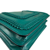 Bvlgari Green Leather Serpenti Forever Shoulder Bag