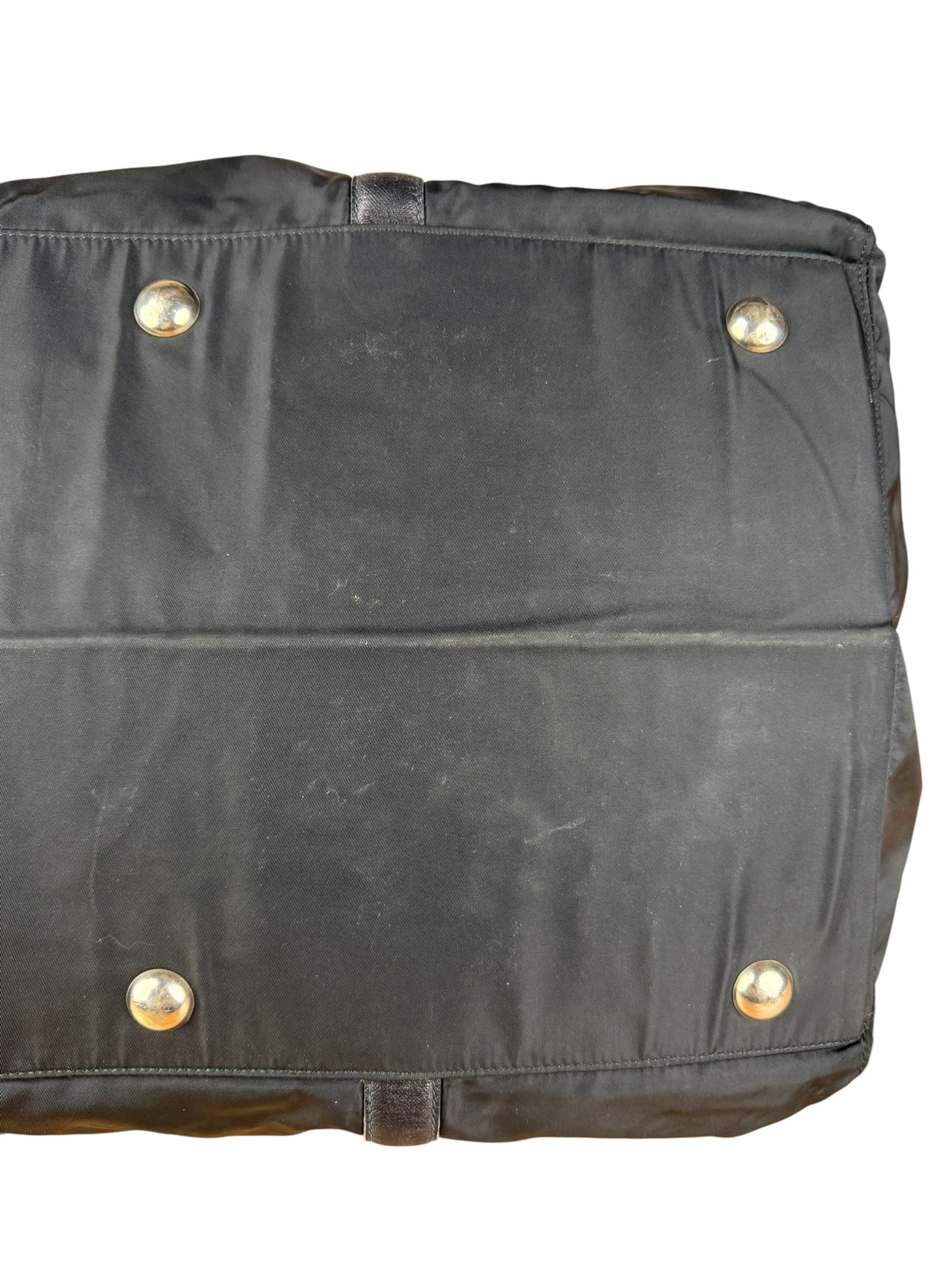 Prada Black Nylon Saffiano Travel Bag