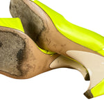 Louis Vuitton Neon Leather Heel
