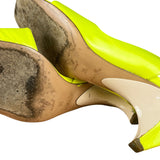Louis Vuitton Neon Leather Heel