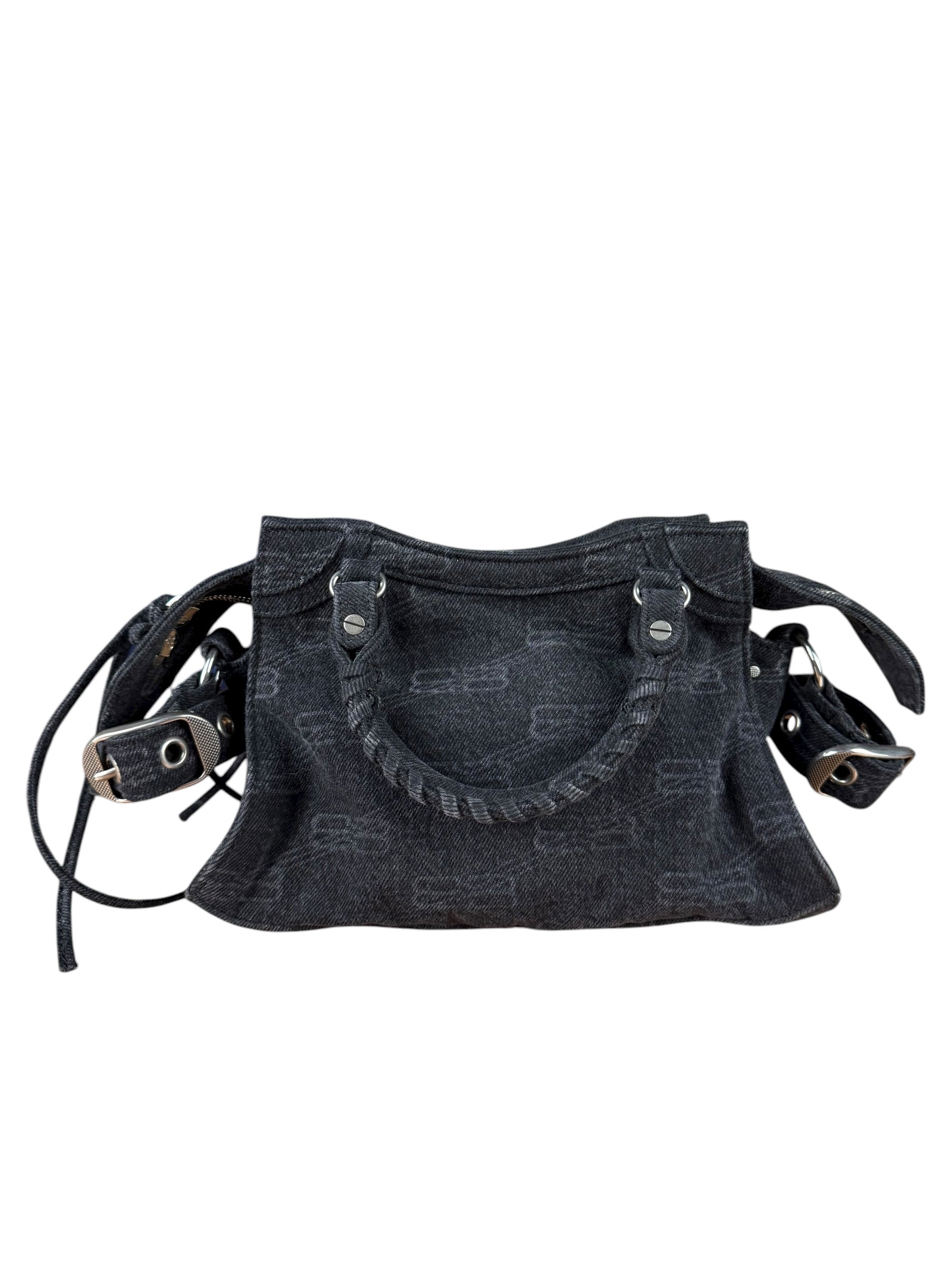 Balenciaga Neo Cagole City Bag Washed Denim