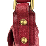 Gucci GG Vintage Pink Canvas Horsebit Shoulder Bag