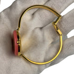 Gucci Vintage Gold-Toned Bangle Interchangeable Bezel Rings Watch
