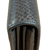 Yves Saint Laurent Black Python Embossed Wallet