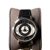Vivienne Westwood White & Black Orb Dial Black Strap