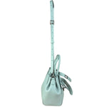 Balenciaga Blue Leather Mini Bel Air Carry All Two-Way Bag