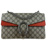 Gucci Red/Beige Dionysus GG Supreme Shoulder Bag