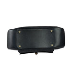 Gucci Black Leather Trim Bamboo Handle Hobo Bag