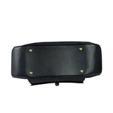 Gucci Black Leather Trim Bamboo Handle Hobo Bag