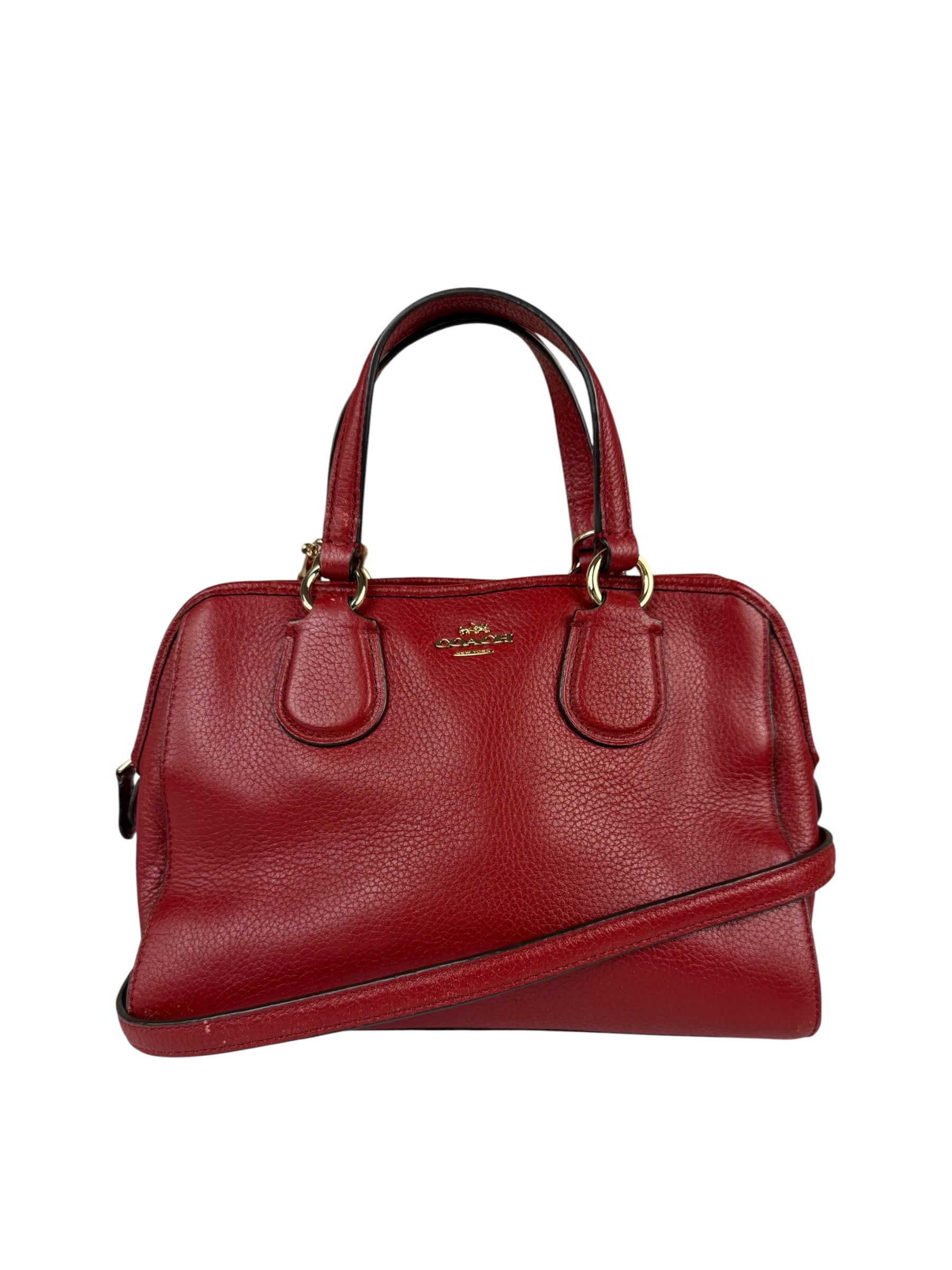 Coach Red Leather Mini Rowan Two-Way Bag