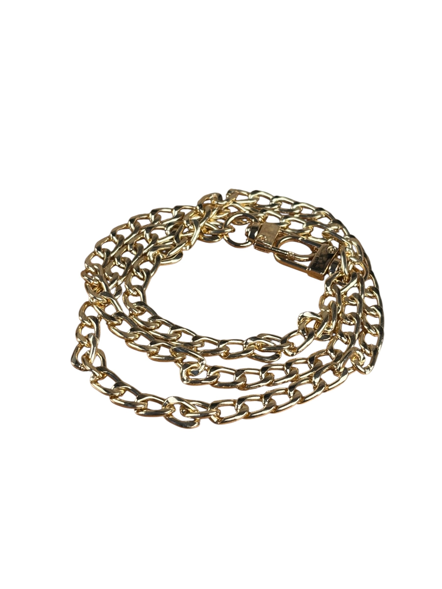 Yves Saint Laurent Black Leather Chyc Y Clutch Replacement Chain
