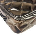 Chanel Black Quilted Patent Leather Camera Bag 1989
