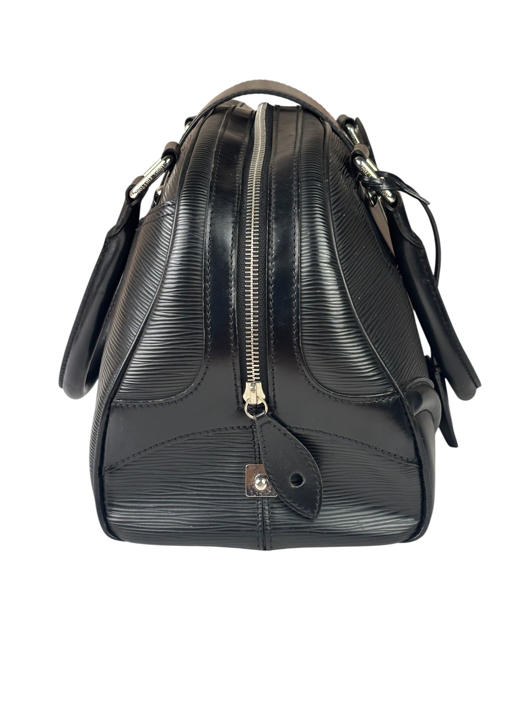 Louis Vuitton Black Epi Leather Montaigne Bowling Handbag