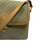 Celine Vintage Macadam Coated Canvas Crossbody Bag