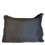 Fendi Black Zucca Canvas Chef Shoulder Bag