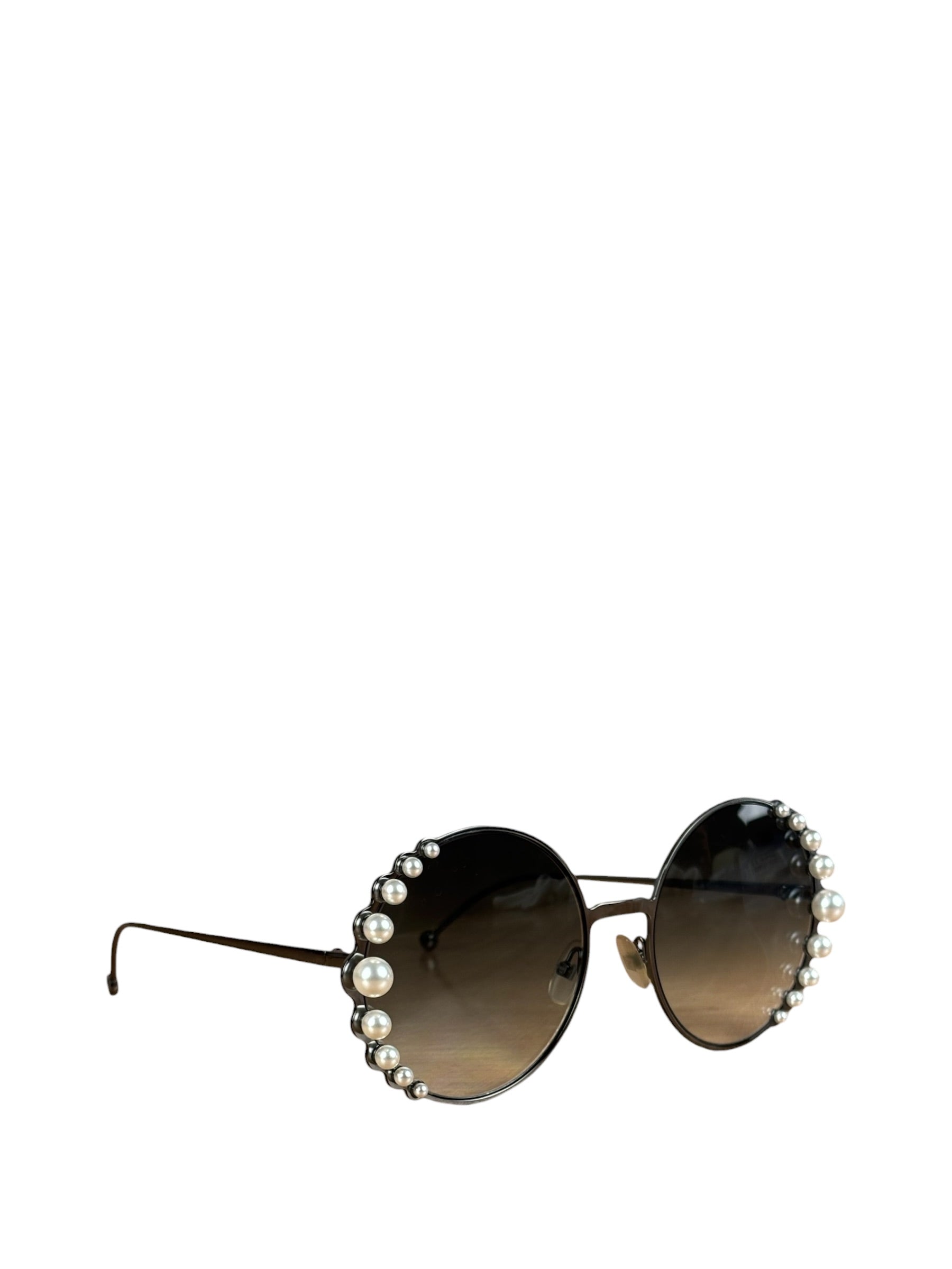 Fendi FF Ribbons & Pearls Round Sunglasses 0295/S