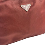 Prada Vintage Burgundy Nylon Pochette