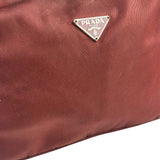 Prada Vintage Burgundy Nylon Pochette