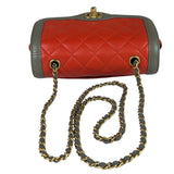 Chanel Two Tone Lambskin Mini Day Flap