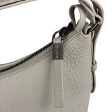 Brunello Cucinelli Ivory Grained Leather Shoulder Bag