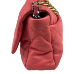 Chanel Pink Quilted Lambskin Flap Bag 2020