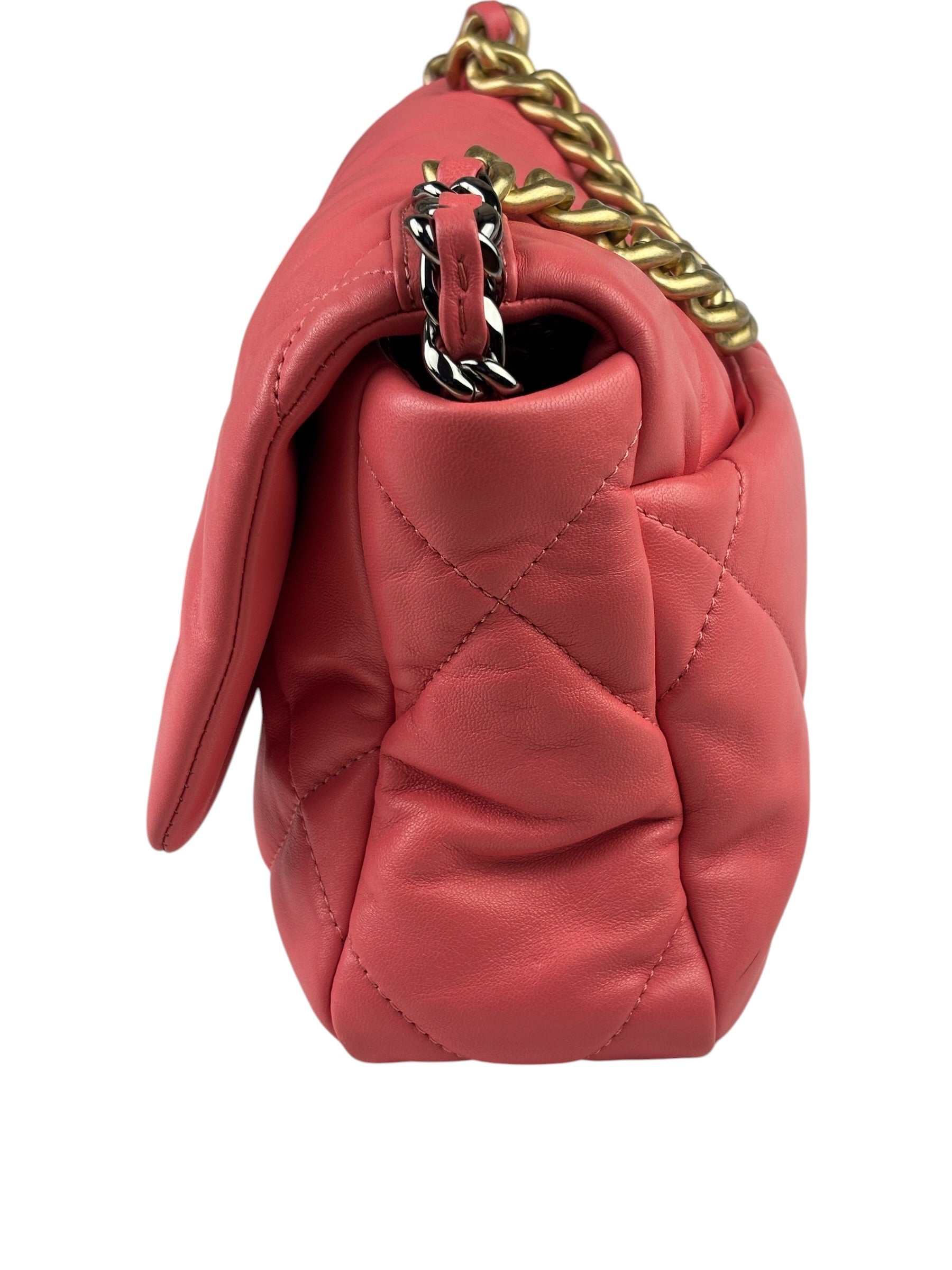 Chanel Pink Quilted Lambskin Flap Bag 2020