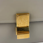 Celine Light Beige Patent Leather Classic Box Shoulder Bag