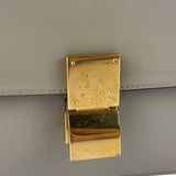 Celine Light Beige Patent Leather Classic Box Shoulder Bag