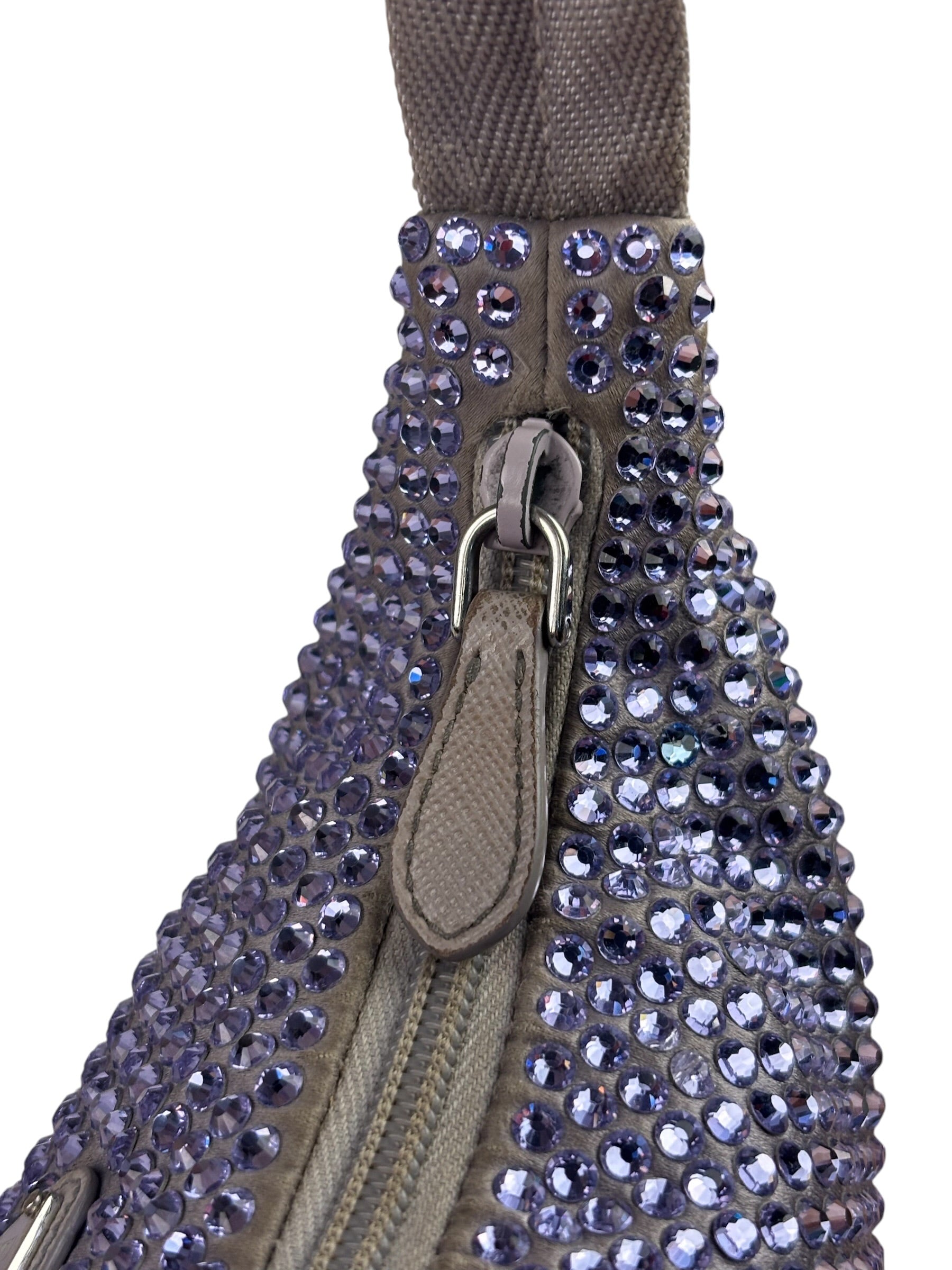 Prada Purple Crystal Re-Edition Pochette