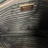 Prada Shoulder Bag Green Canvas Strap