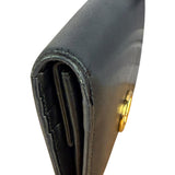 Fendi Black Leather Bifold Compact Wallet