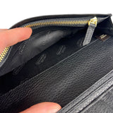 Coach Black Leather Long Wallet