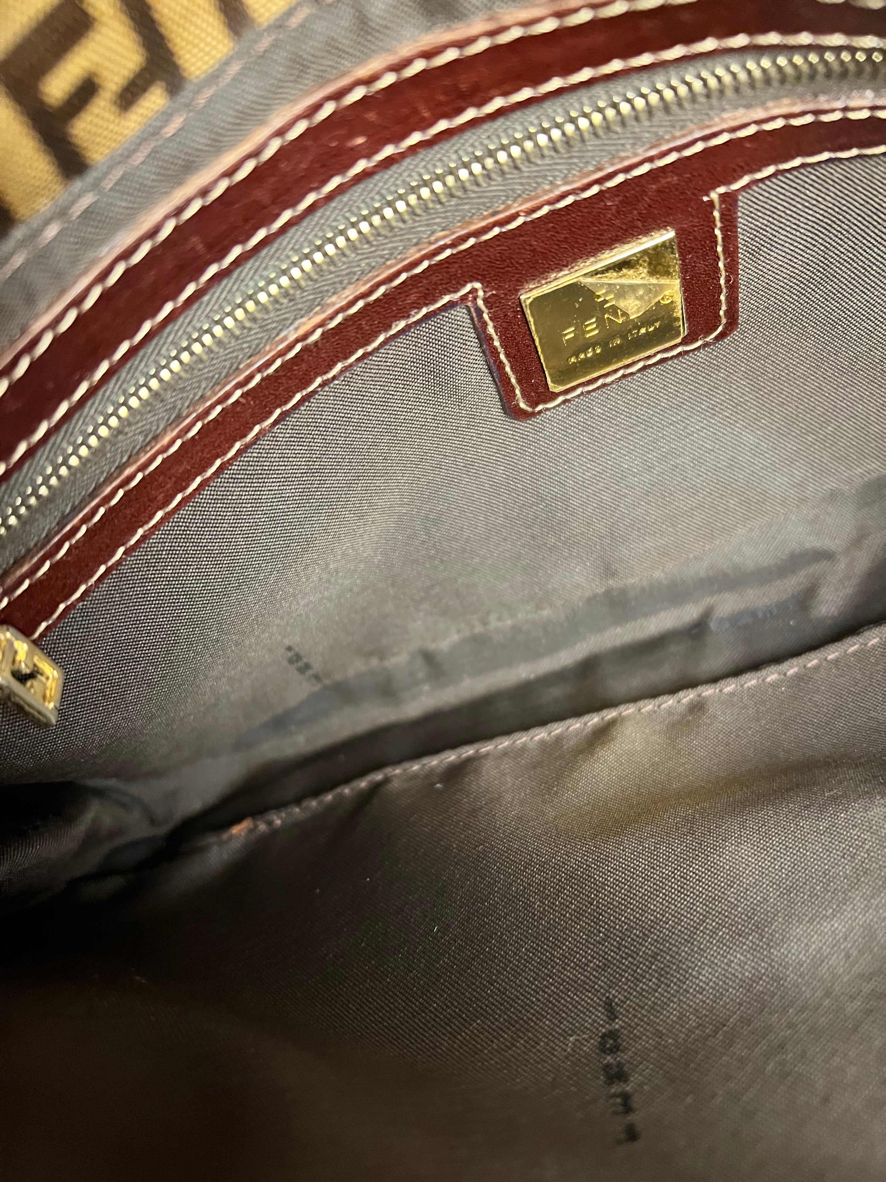 Fendi FF PVC Coated Canvas Baguette