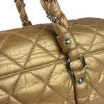 Chanel Gold Quilted Lambskin Lady Braid Flap Bag 2005