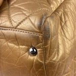 Chanel Gold Quilted Lambskin Lady Braid Flap Bag 2005