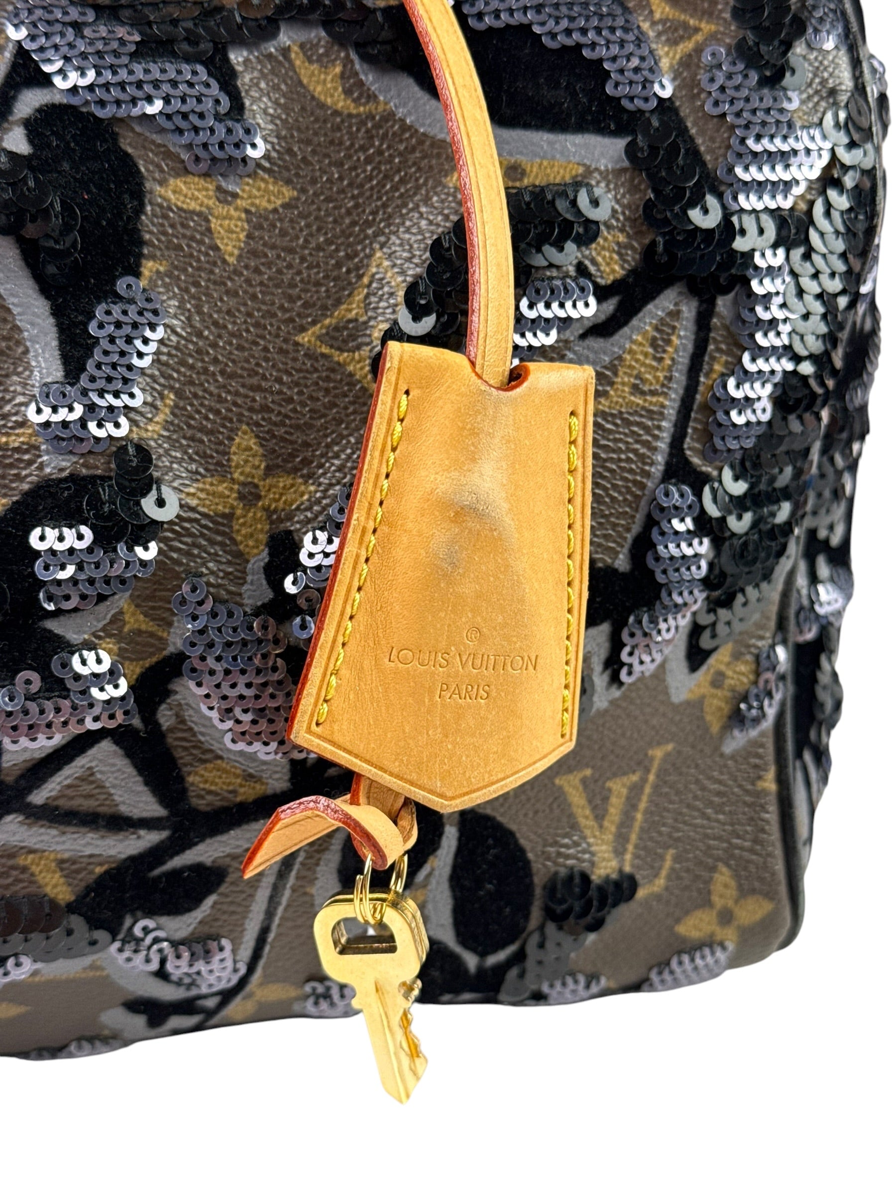 Louis Vuitton Limited-Edition Monogram Fleur De Jais Speedy 30